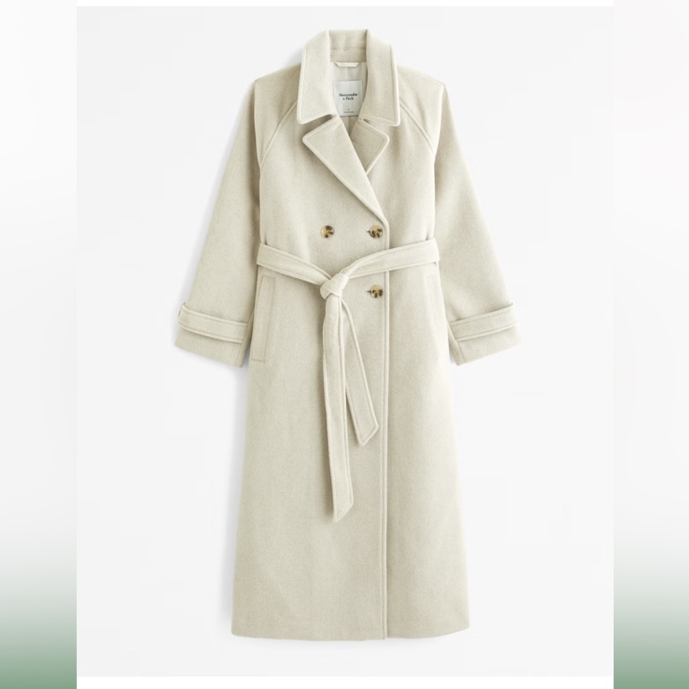 Abercrombie Wool-Blend Trench Coat